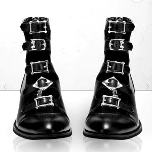 NIB Black Bridget Buckled Ankle Booties